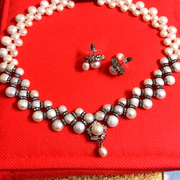 Classic Pearls Hyderabad Jewelry - Pearl Necklace Set